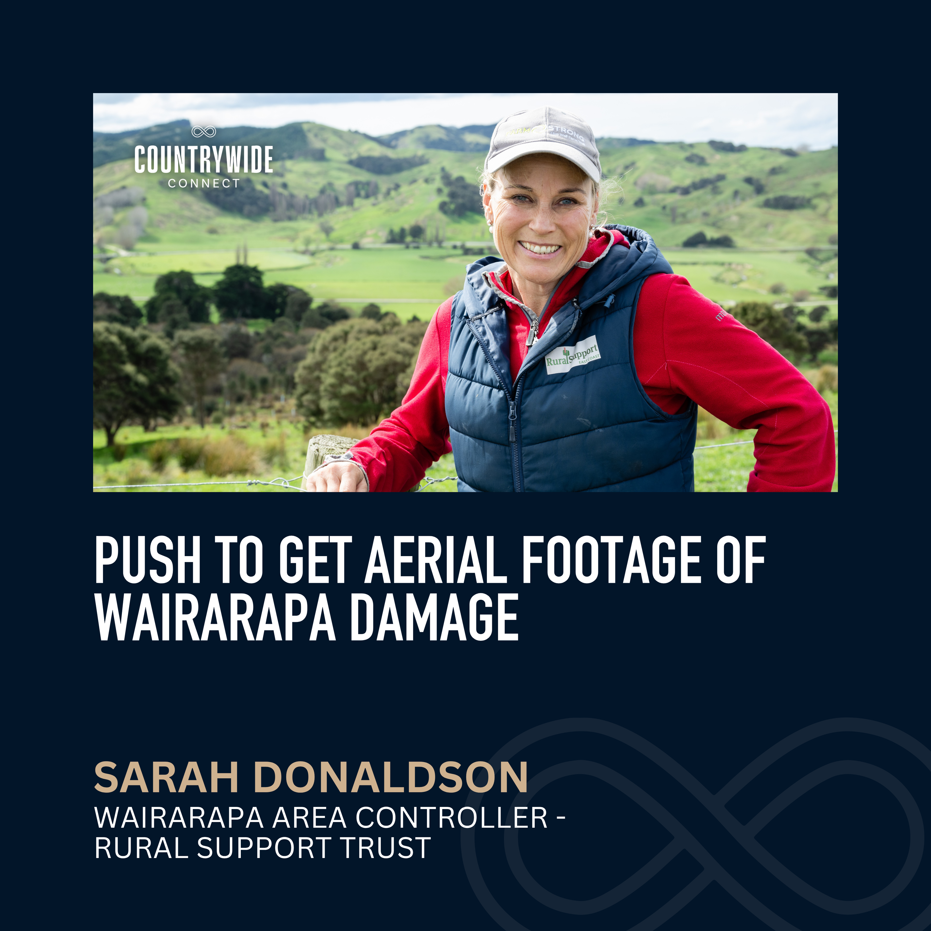Sarah Donaldson - Push to get aerial footage of Wairarapa damage