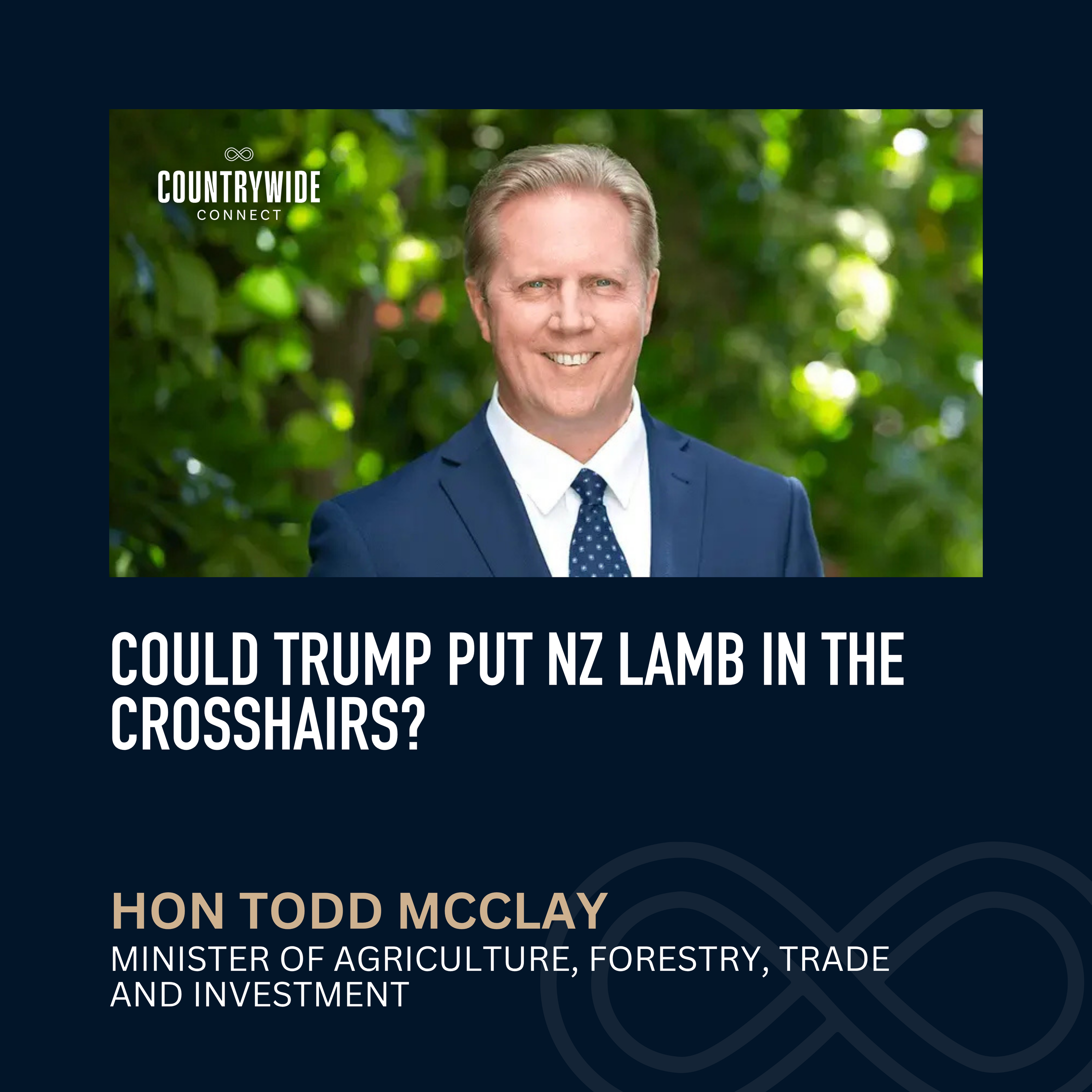 Hon Todd McClay - Could Trump Put NZ lamb in the crosshairs? episode artwork