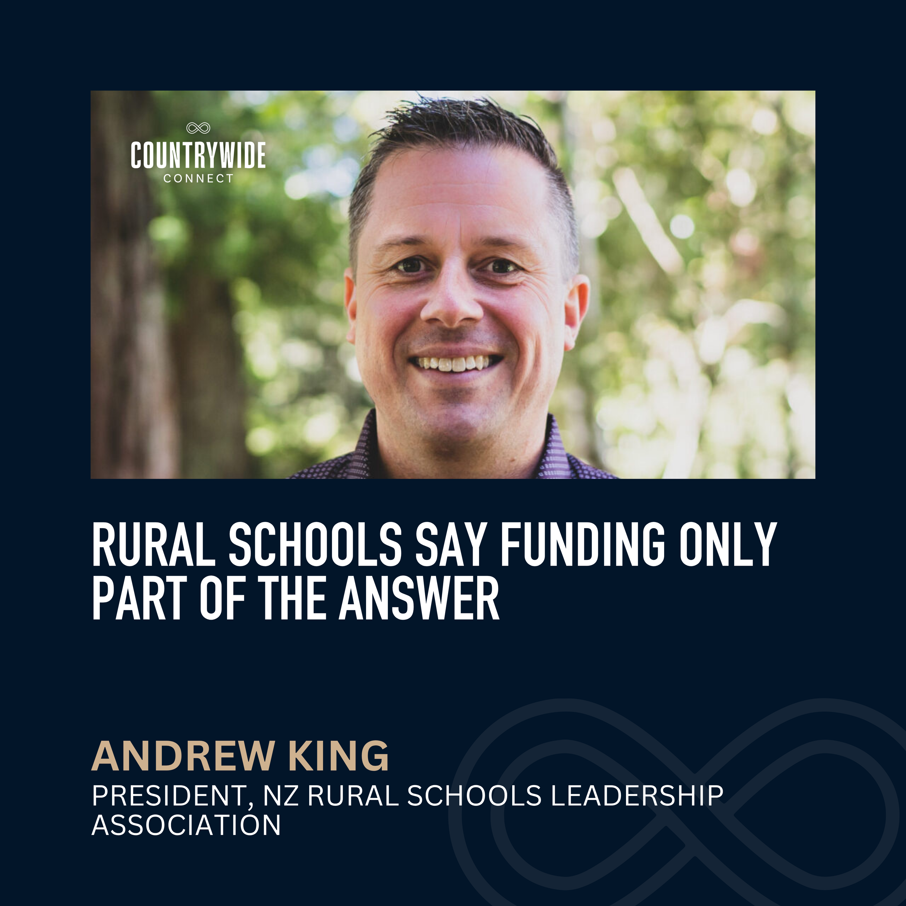 Rural schools say funding only part of the answer // Andrew King, President, NZ Rural Schools Leadership Association episode artwork