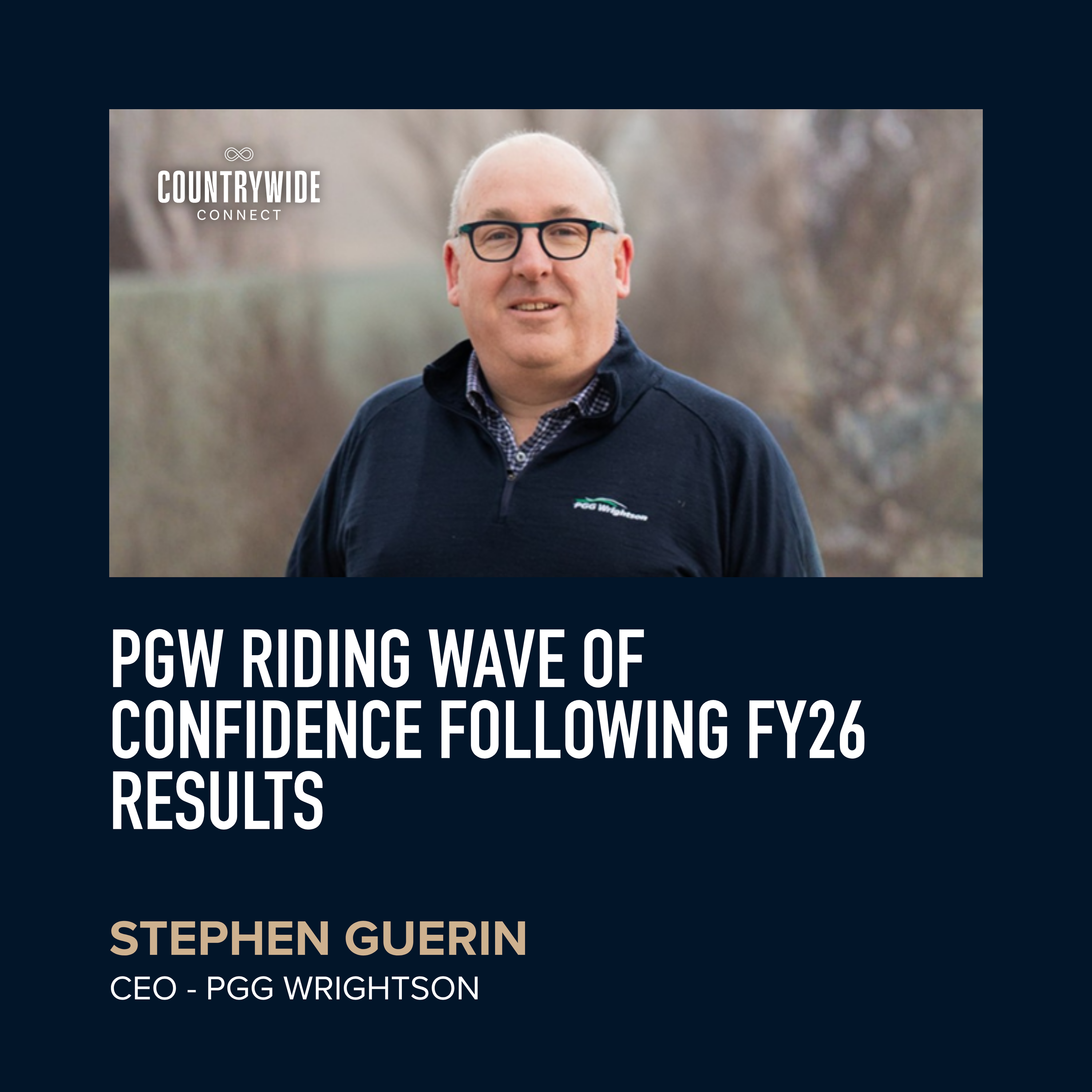 Stephen Guerin - PGW riding wave of confidence following FY26 results episode artwork