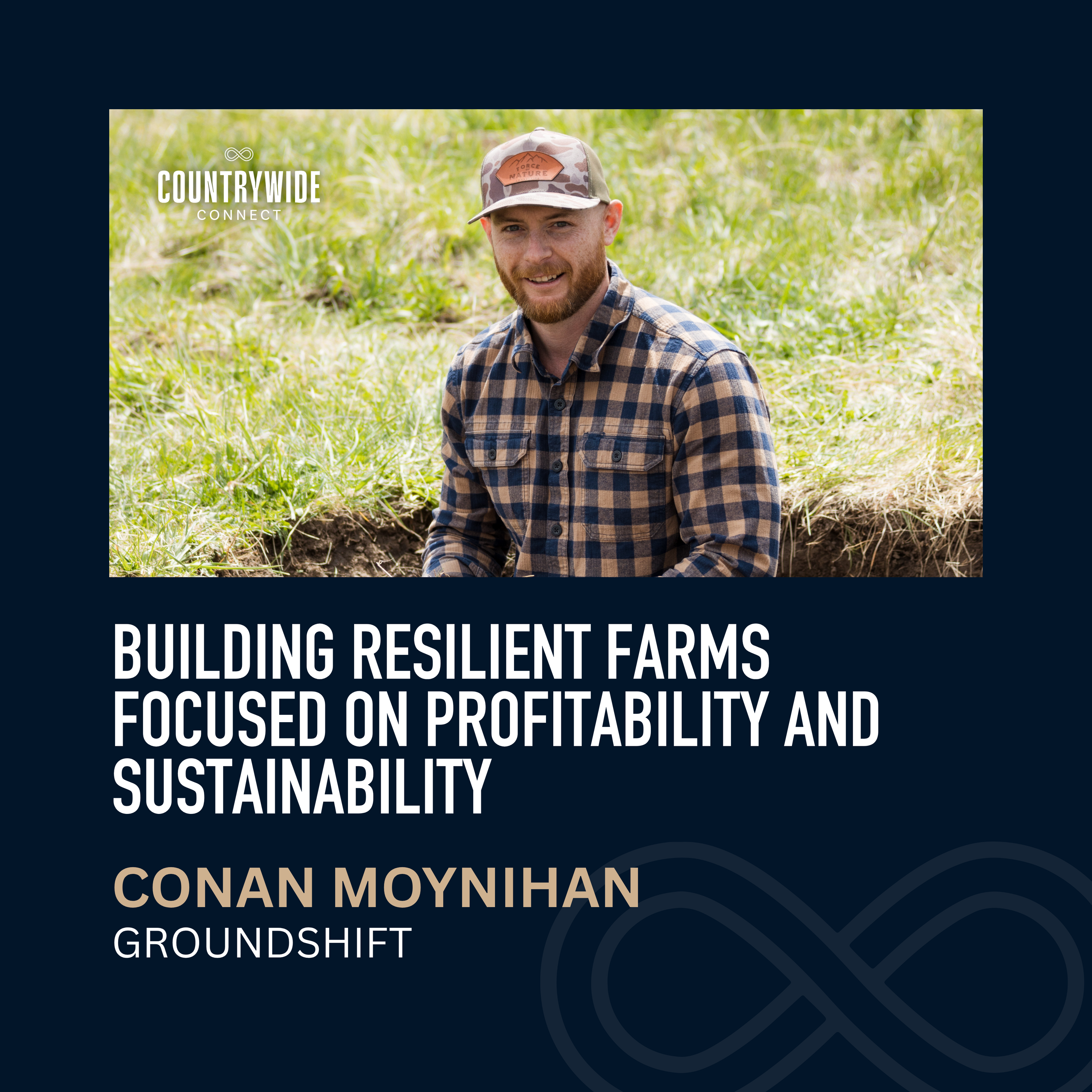 Building resilient farms focused on profitability and sustainability // Conan Moynihan, GroundShift episode artwork
