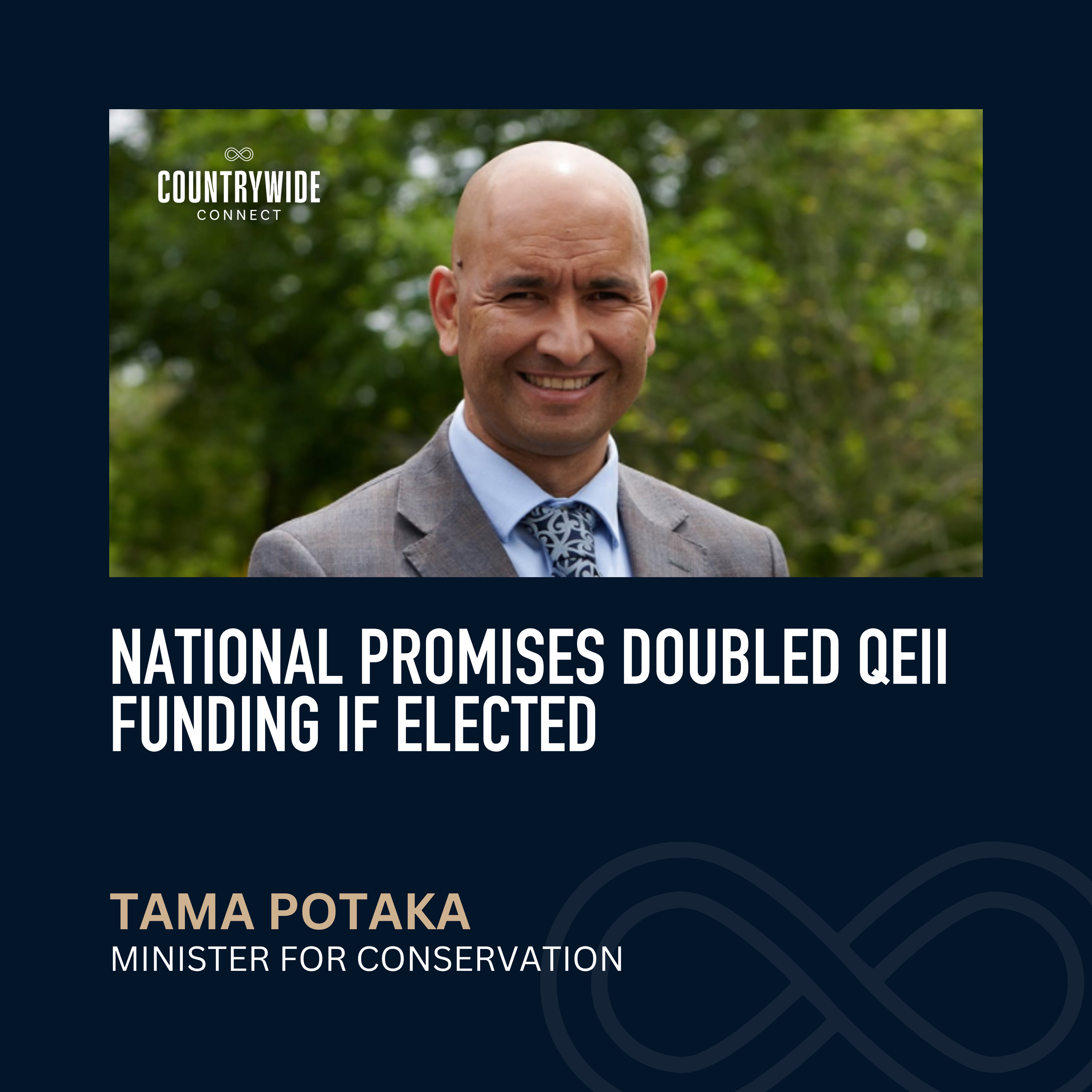 Tama Potaka - National promises doubled QEII funding if elected episode artwork