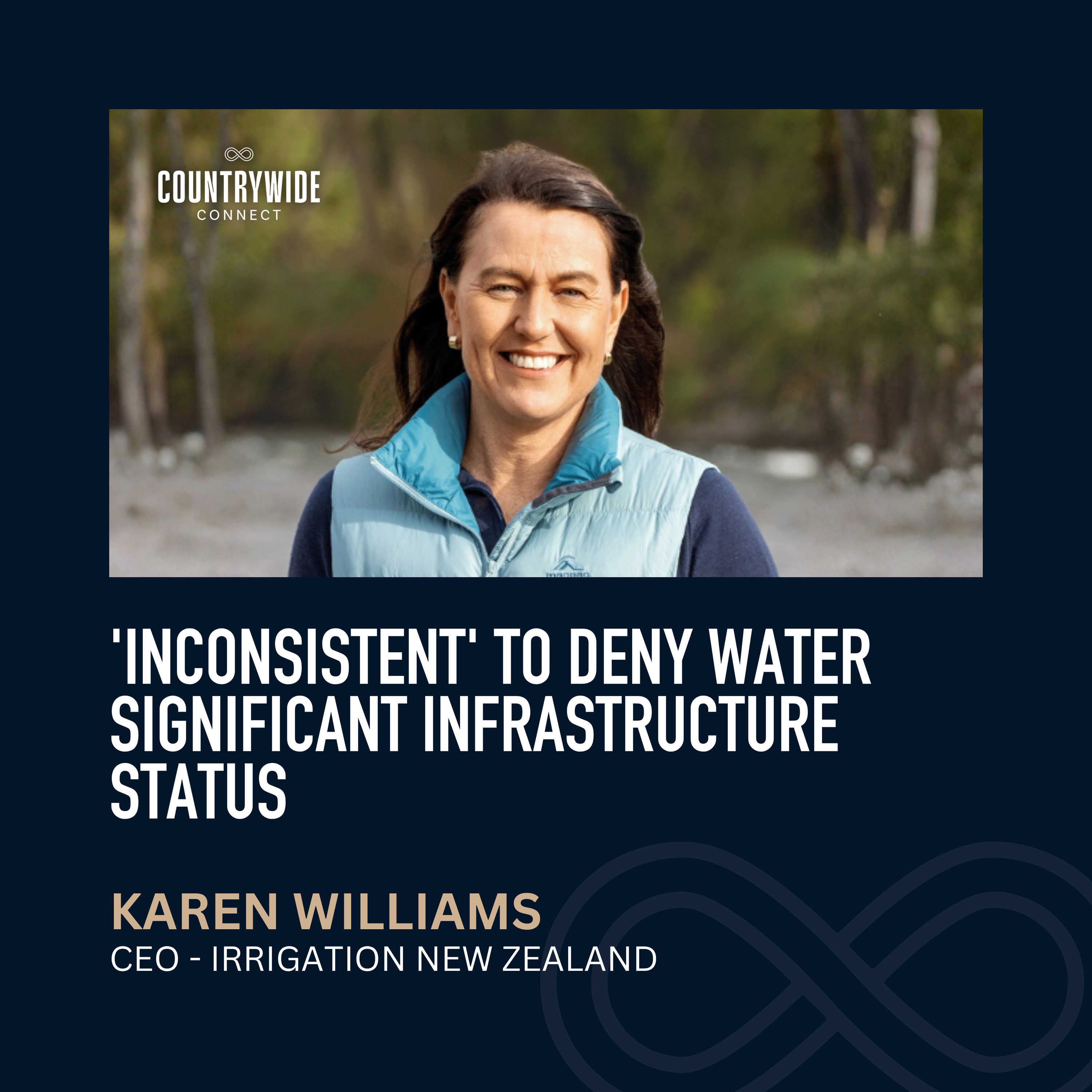 Karen Williams - 'Inconsistent' to deny water significant infrastructure status