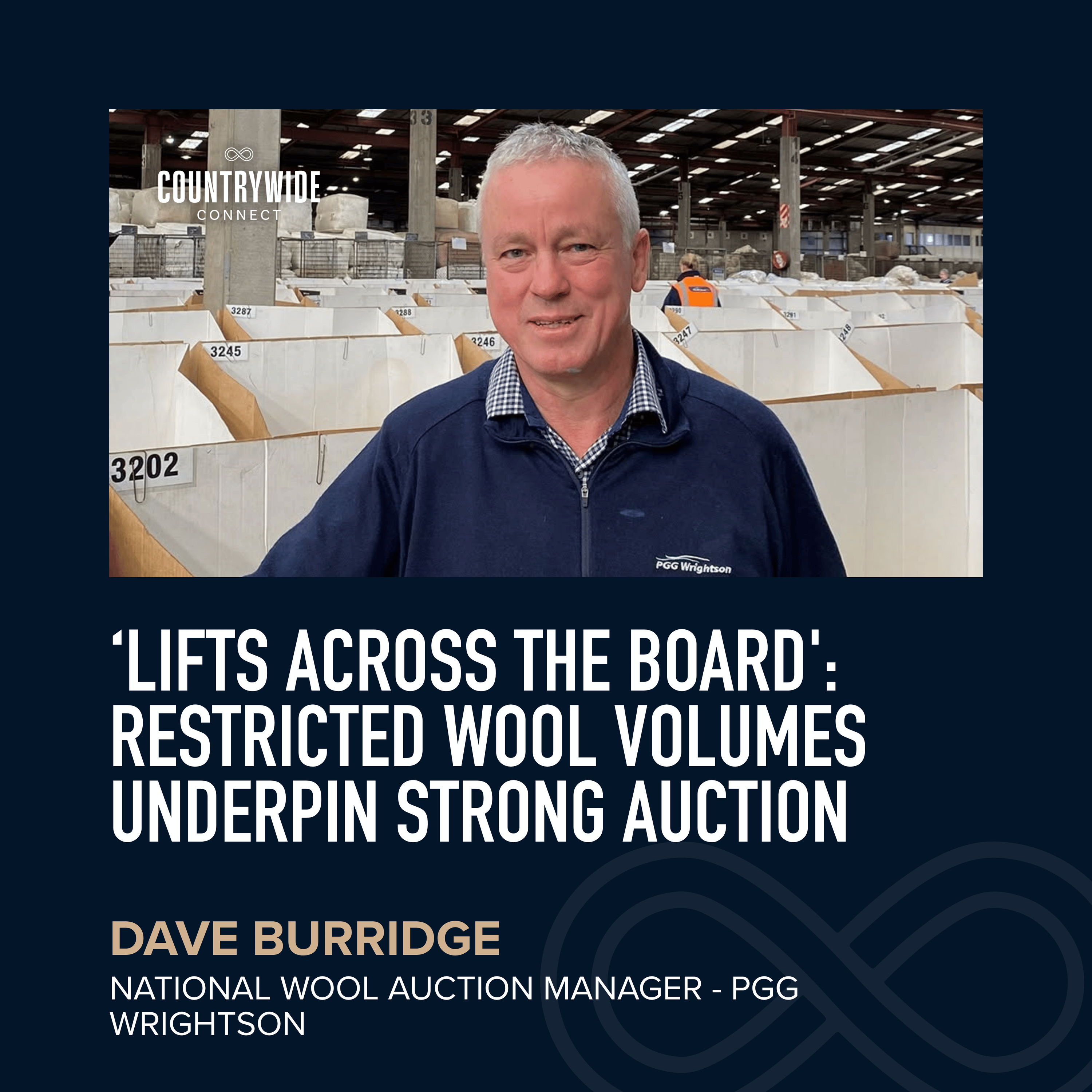 Dave Burridge - 'Lifts across the board': Restricted volumes underpin wool auction episode artwork