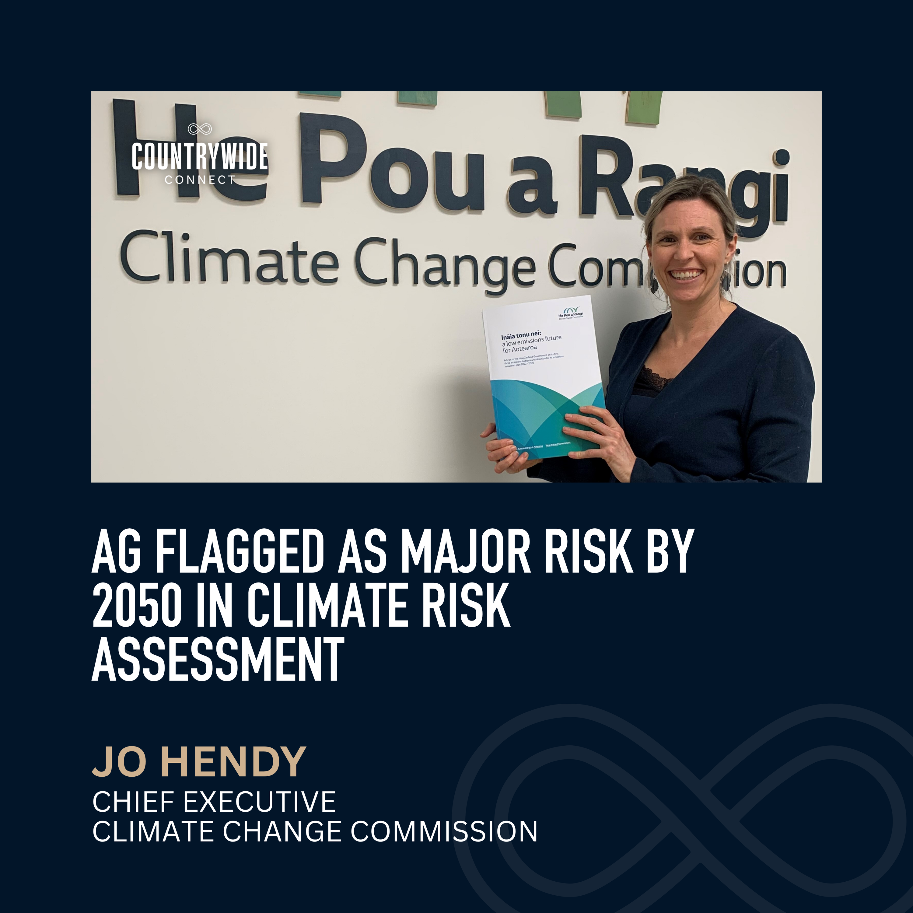 Climate Risk Assessment flags agriculture as major risk by 2050 // Jo Hendy, Chief Executive, Climate Change Commission episode artwork
