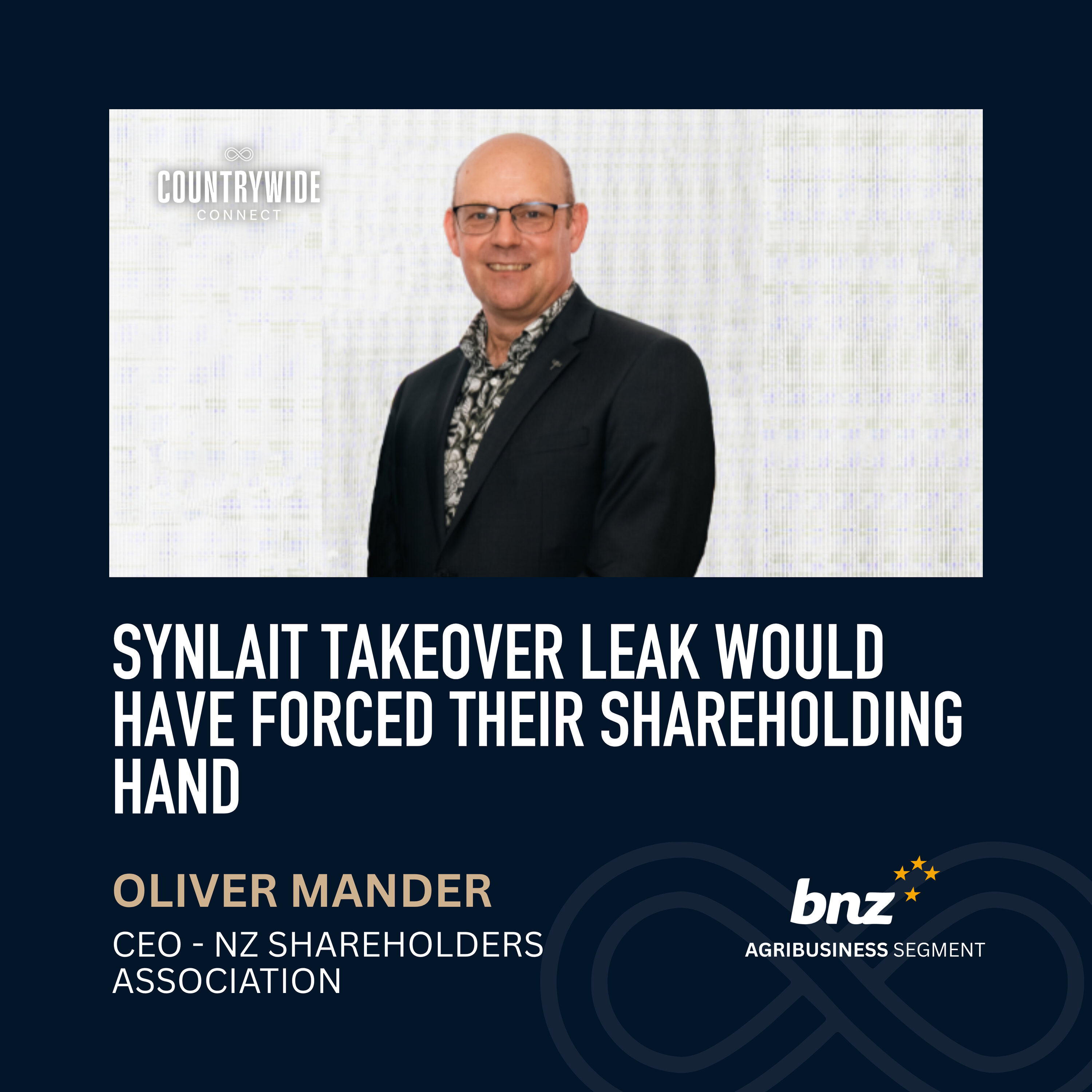 Oliver Mander - Synlait takeover leak would have forced their shareholding hand episode artwork