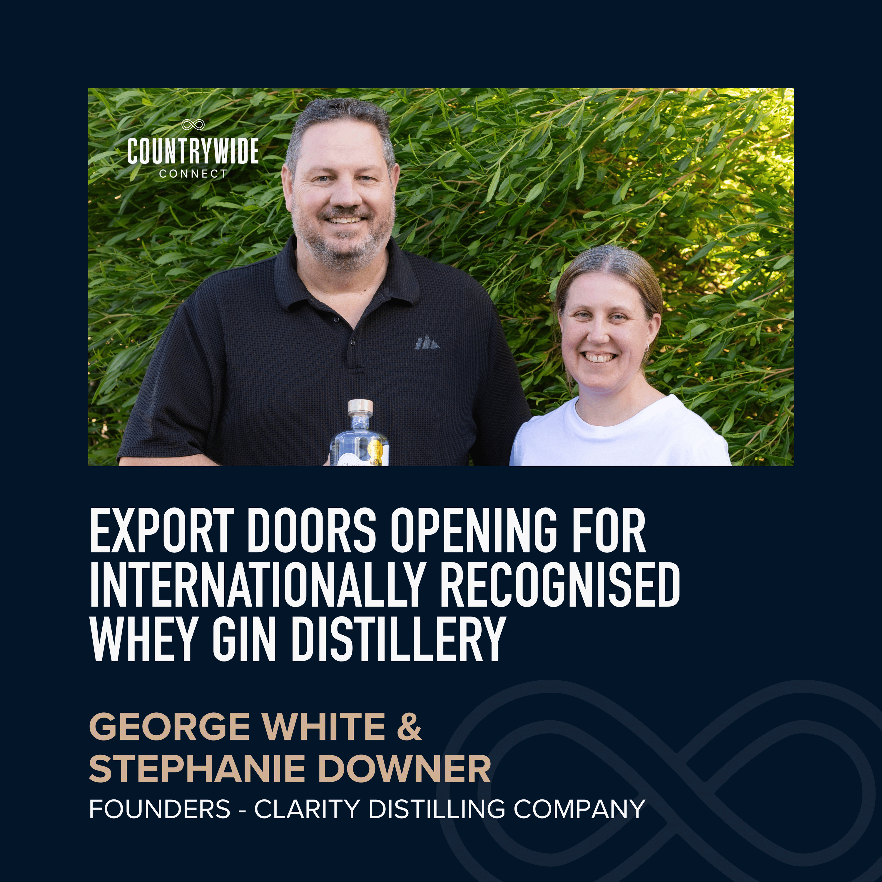 George White and Stephanie Downer - Export doors opening for award-winning whey gin distillery episode artwork