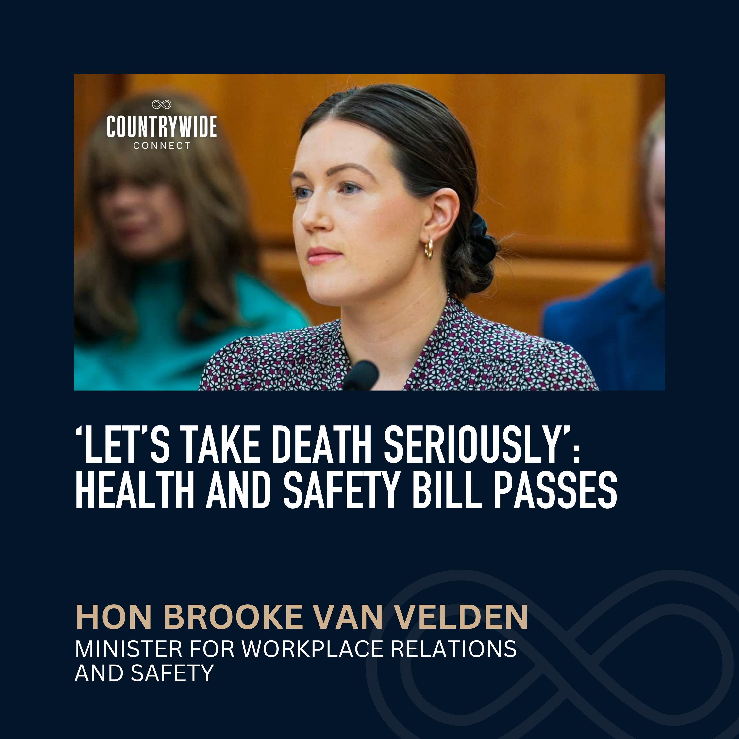Brook van Velden - ‘Let’s take death seriously’: Health and safety bill passes episode artwork