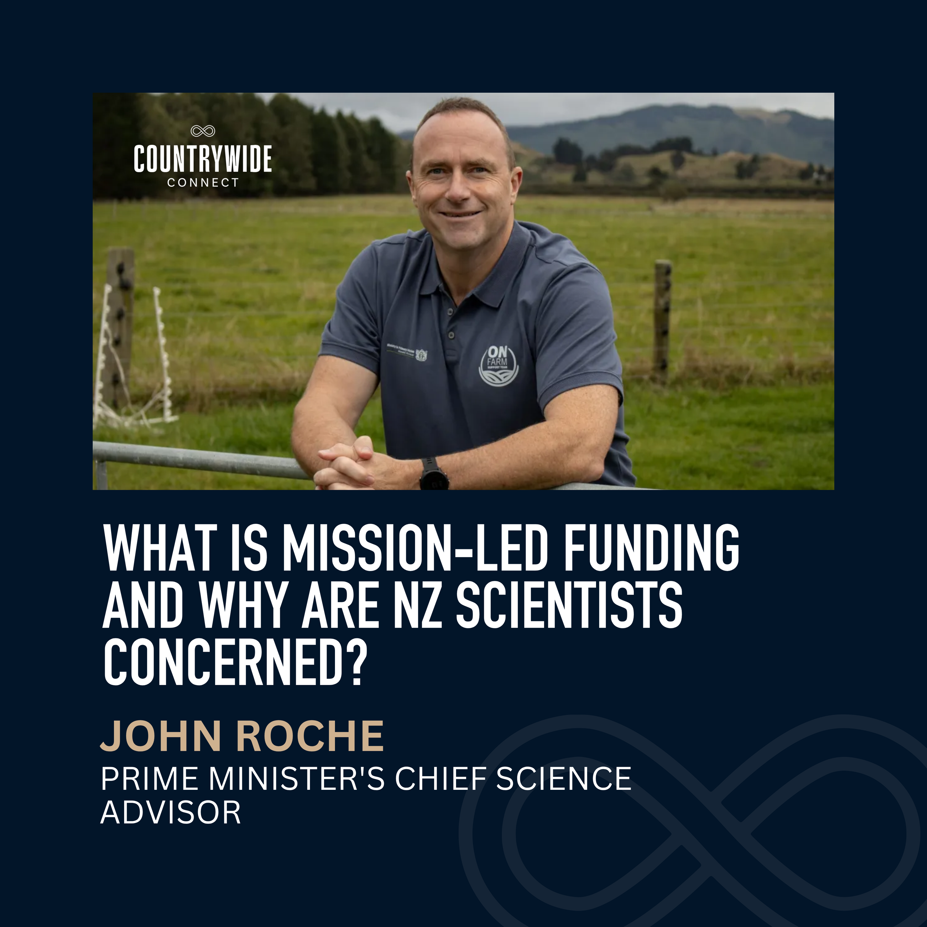 What is mission‑led funding and why are NZ scientists concerned? // John Roche, Prime Minister's Chief Science Advisor episode artwork