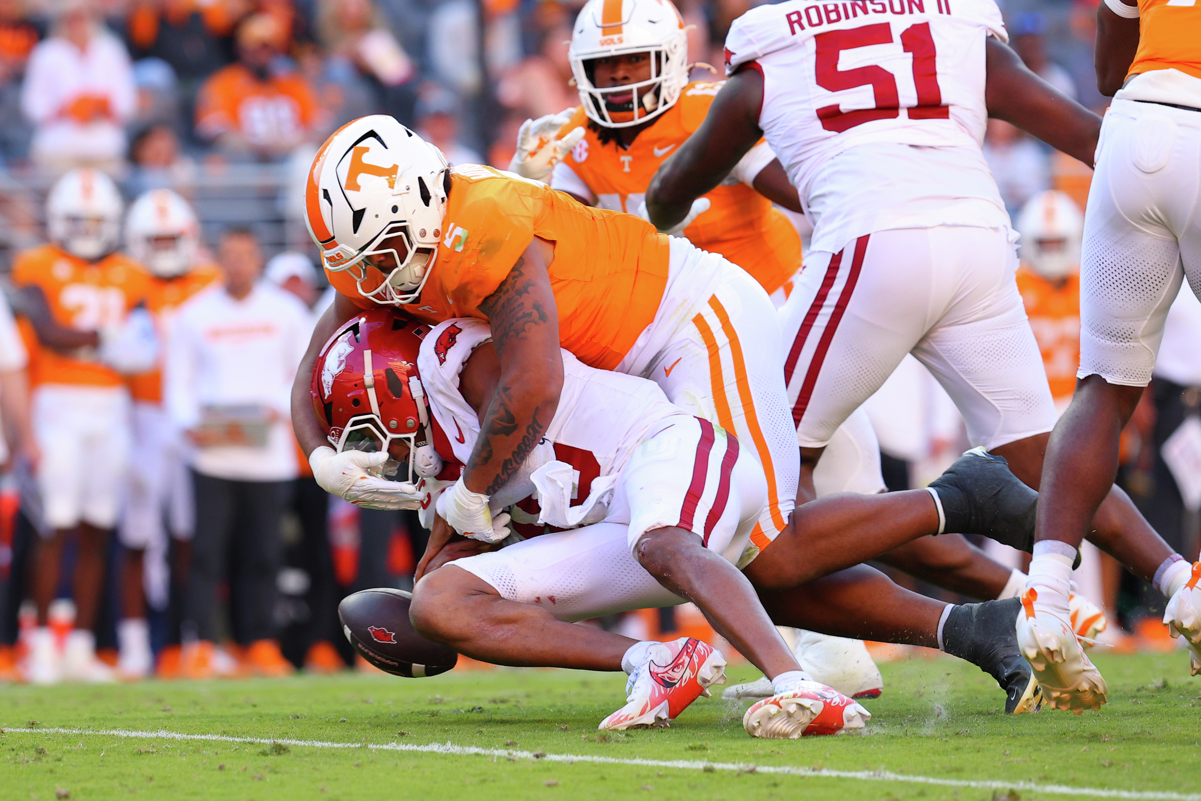 Miles Kitselman, Arion Carter & Peyton Lewis Arkansas post (10.11.25)