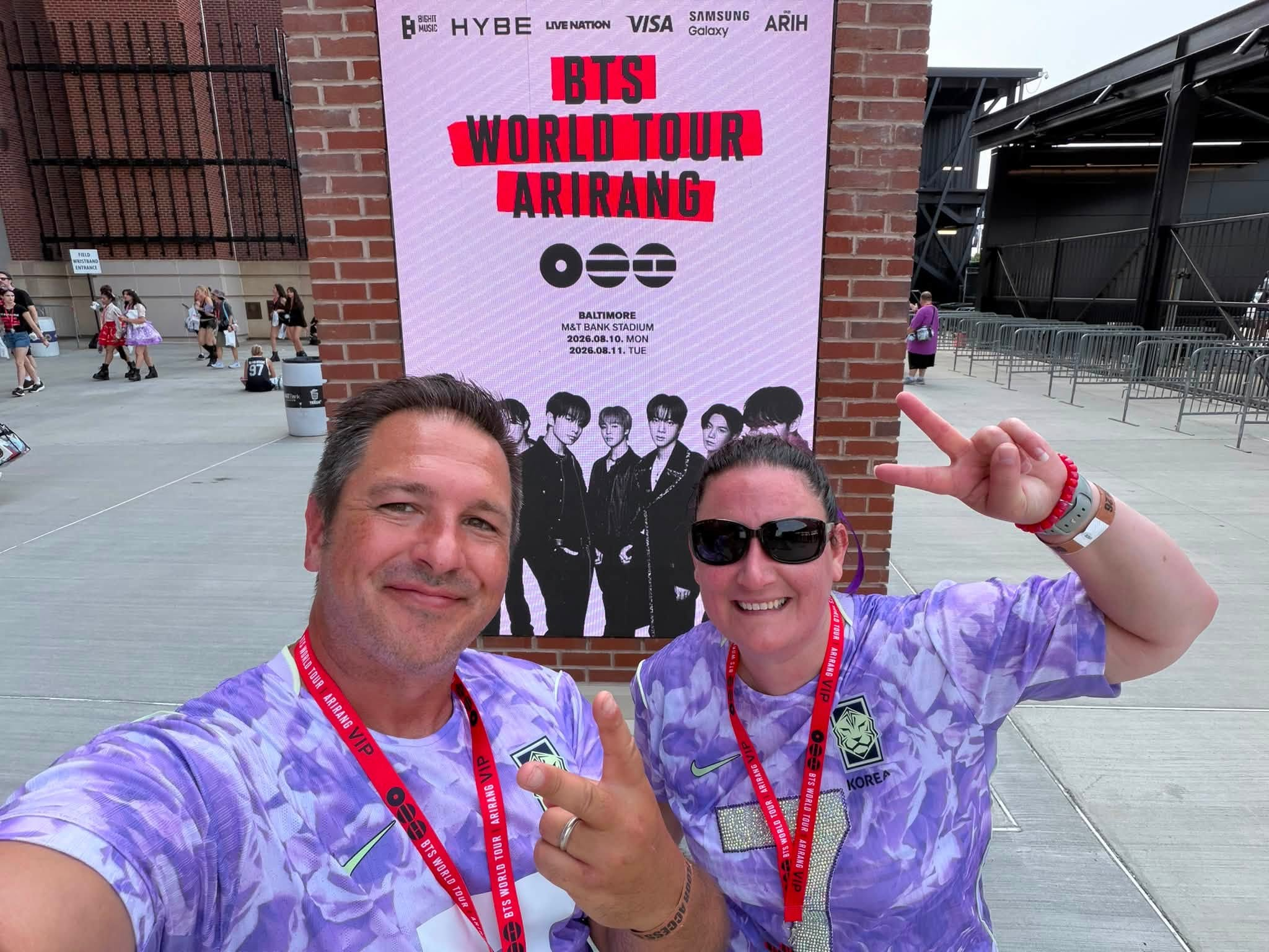Will and Wife at BTS Concert