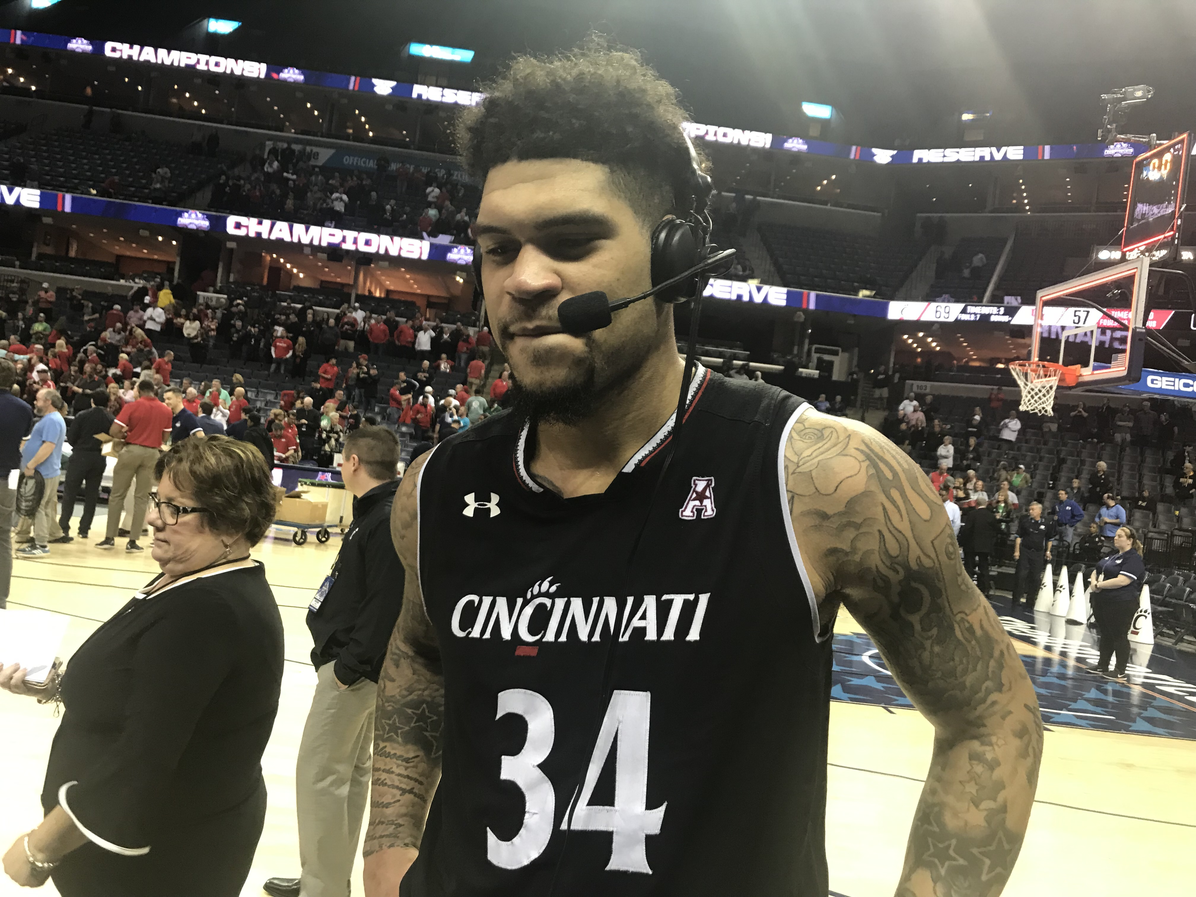Postgame Interview with Cincinnati's Jarron Cumberland