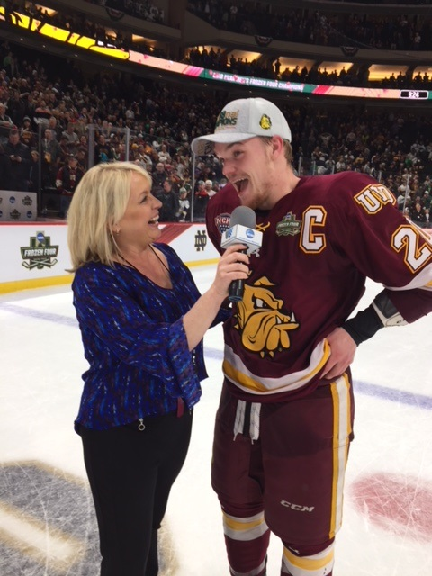 Frozen Four Interview: Minnesota-Duluth's Karson Kuhlman after Notre Dame victory