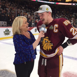 Frozen Four Interview: Minnesota-Duluth's Karson Kuhlman after Notre Dame victory