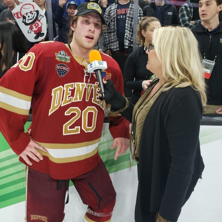 Postgame Interview: Denver Pioneers game-winning goal-scorer Mike Benning