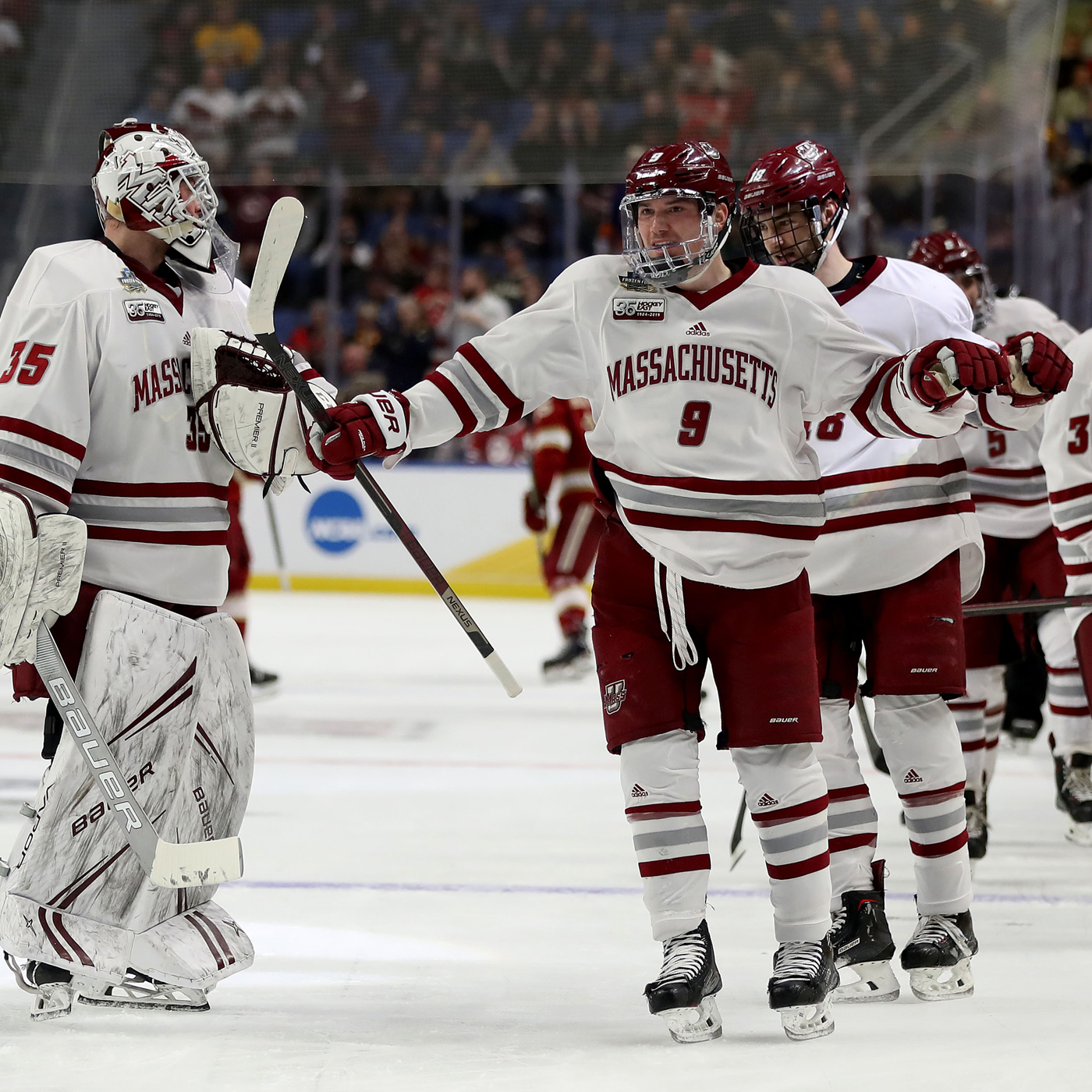 Highlights: UMass defeats Denver in OT to reach championship