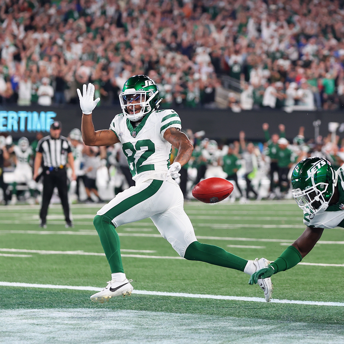 NYJ OT 22-16 Rookie Xavier Gipson ends game with 65-yard punt return TD