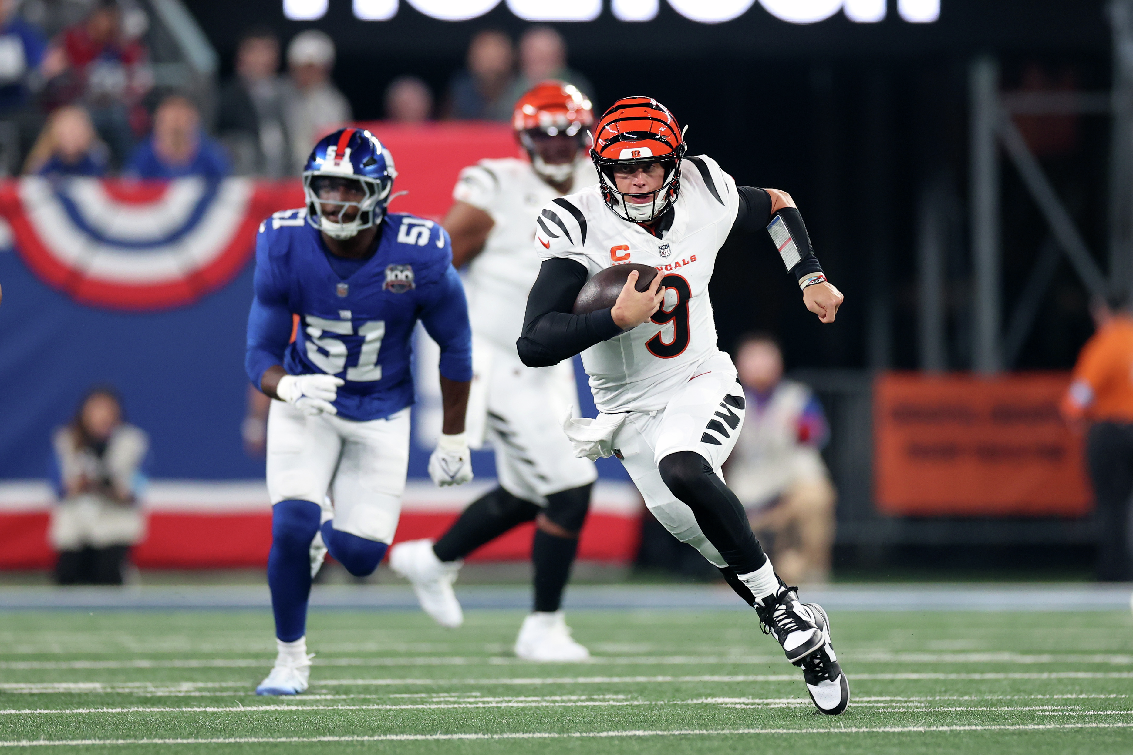CIN 1Q 7-0 J. Burrow 47-yd TD run