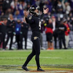 Justin Tucker - Game-winning field goal from 43 yards out