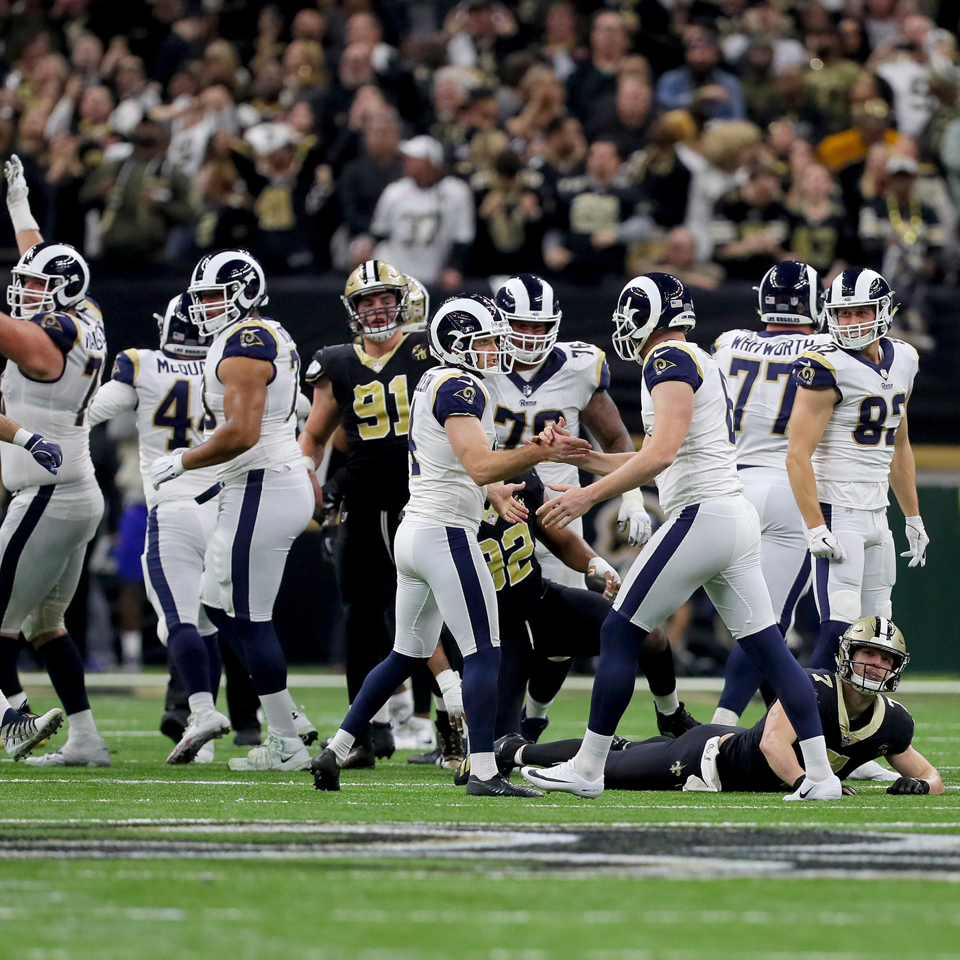 LAR 26-23 Greg Zuerlein hits game-winning field goal to send Rams to the Super Bowl