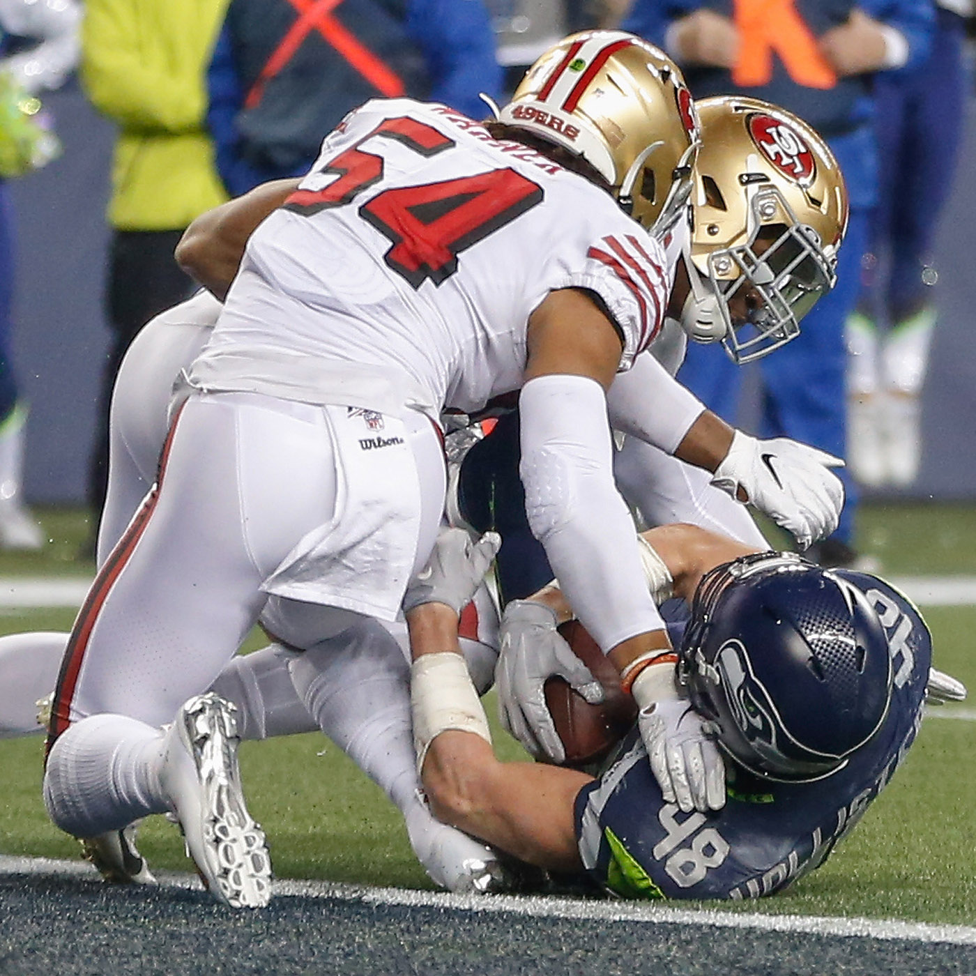 Highlights: 49ers win NFC West with goal line stop