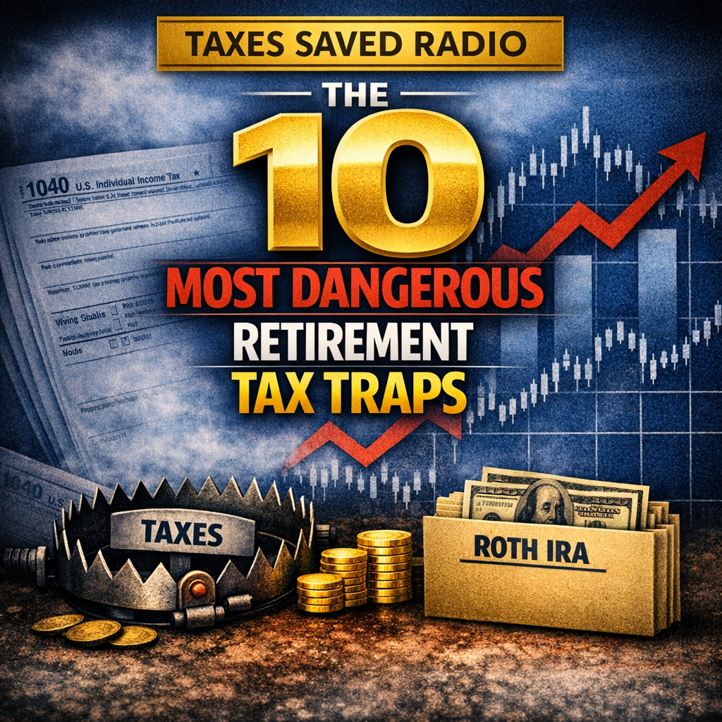 Taxes Saved Radio - March 28, 2026 - Segment 1 - The 10 Most Dangerous Retirement Traps! episode artwork