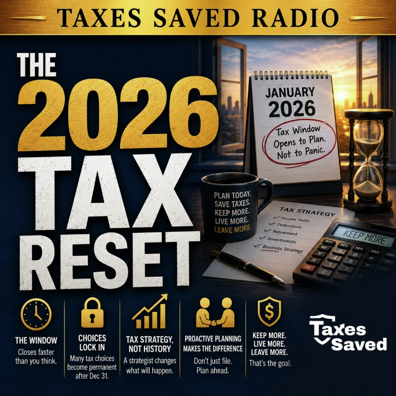 Taxes Saved Radio - June 20, 2026 - Segment 2 - The 2026 Tax Reset