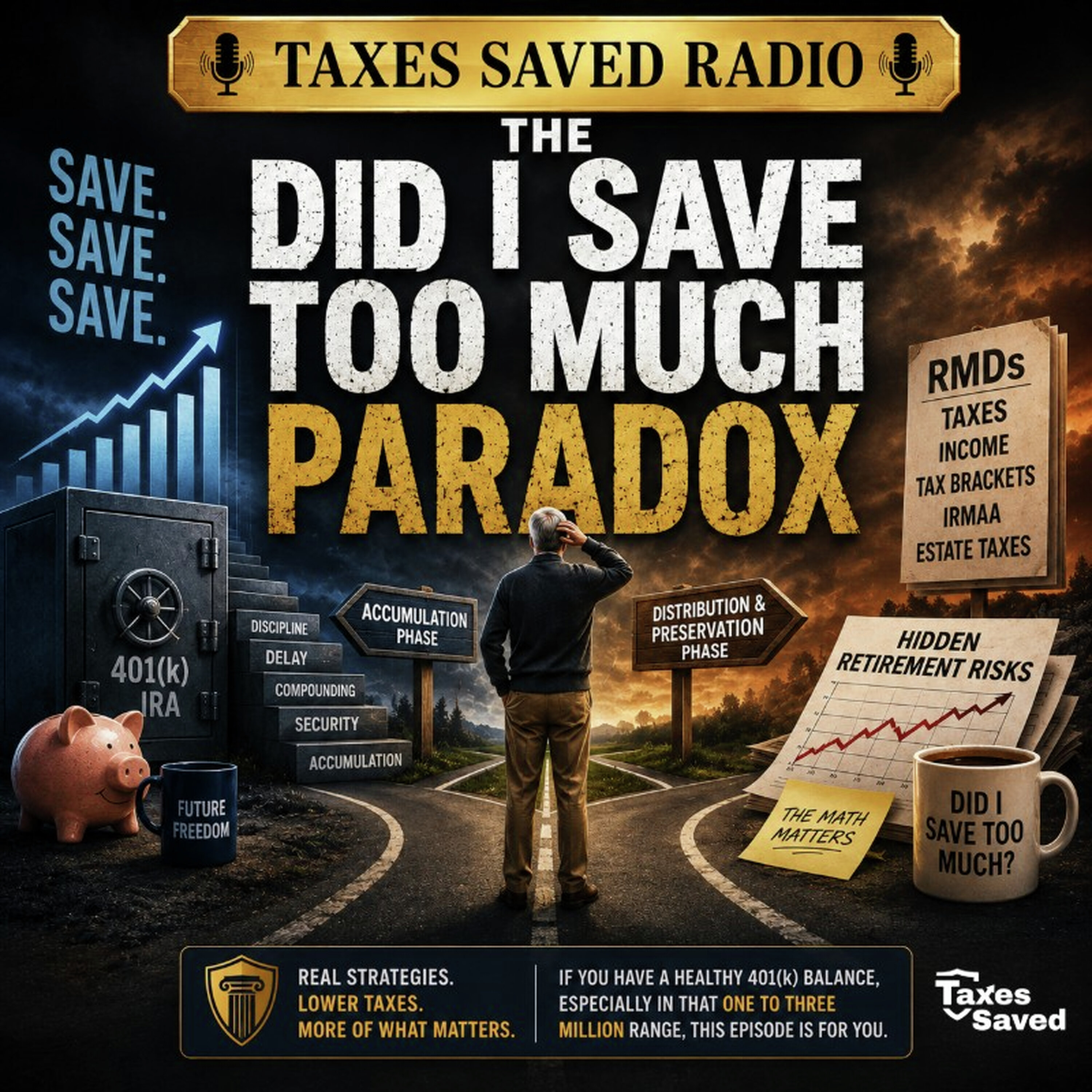Taxes Saved Radio - May 09, 2026 - Segment 1 - The Did I Save Too Much Paradox episode artwork