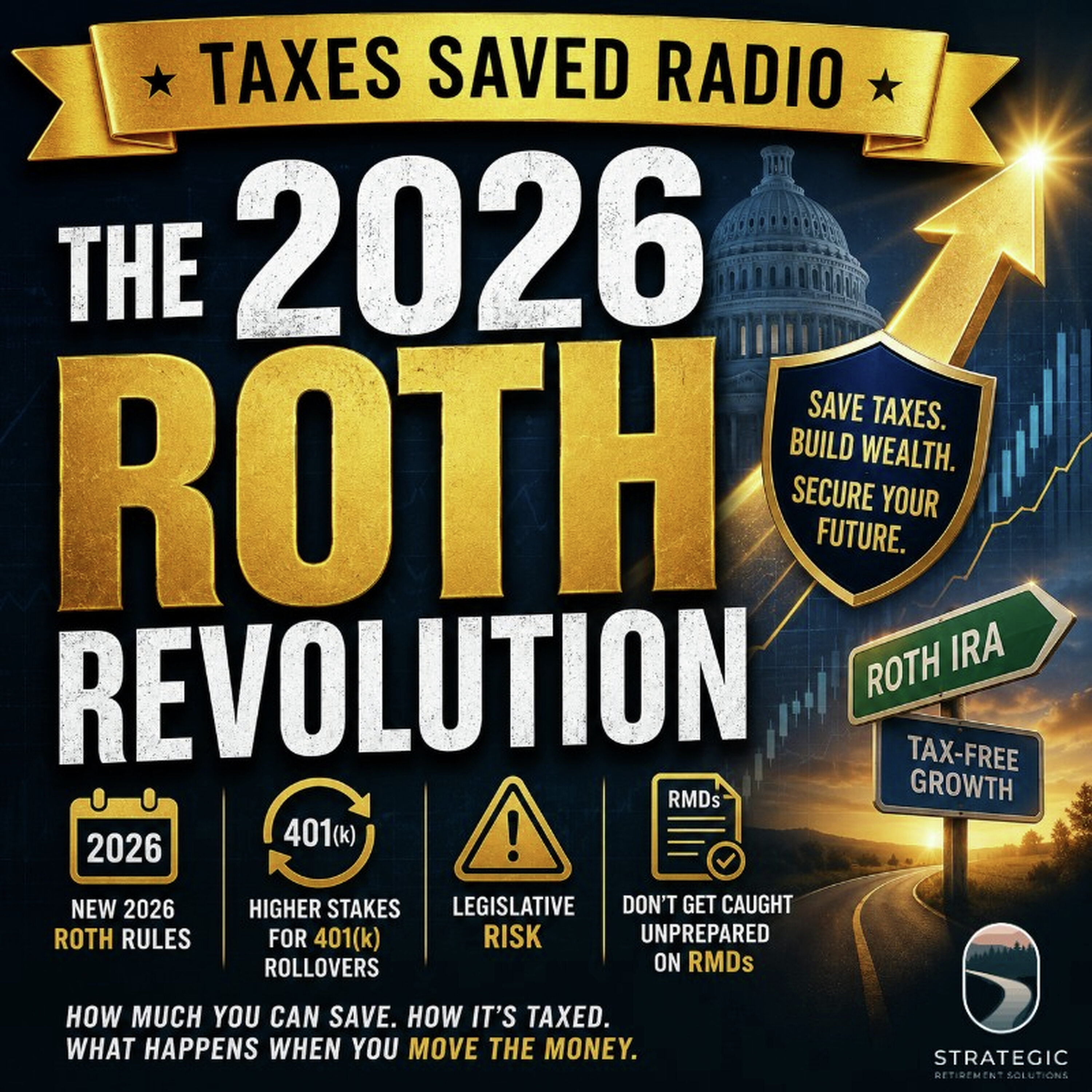 Taxes Saved Radio - June 13, 2026 - Segment 2 - The 2026 Roth Revolution episode artwork