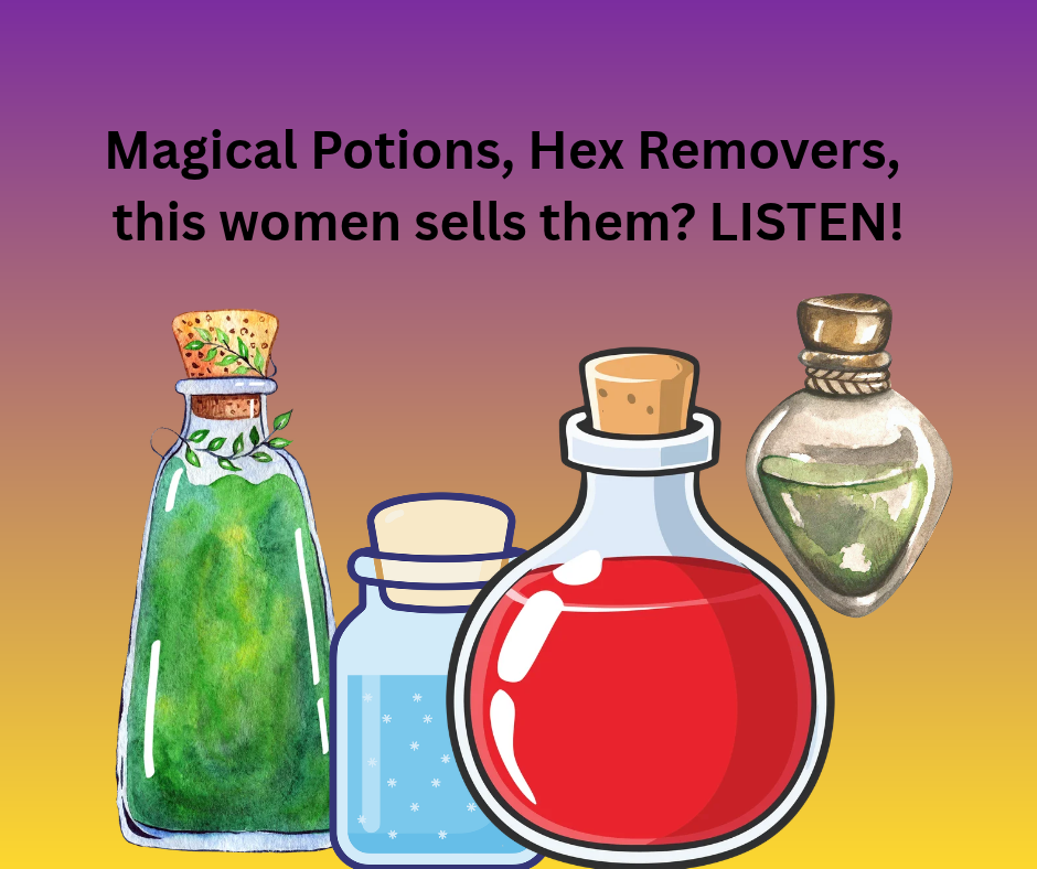 Satin Sanchez has a PhD in Biochemistry and mixes modern science with ancient rituals to help people. She sells luxury brand holistic oils, herbs, lotions, hex removal potions, protective crystals and more and business is booming. LISTEN. episode artwork