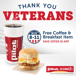 Pilot Flying J Would Like to Thank You Veterans!
