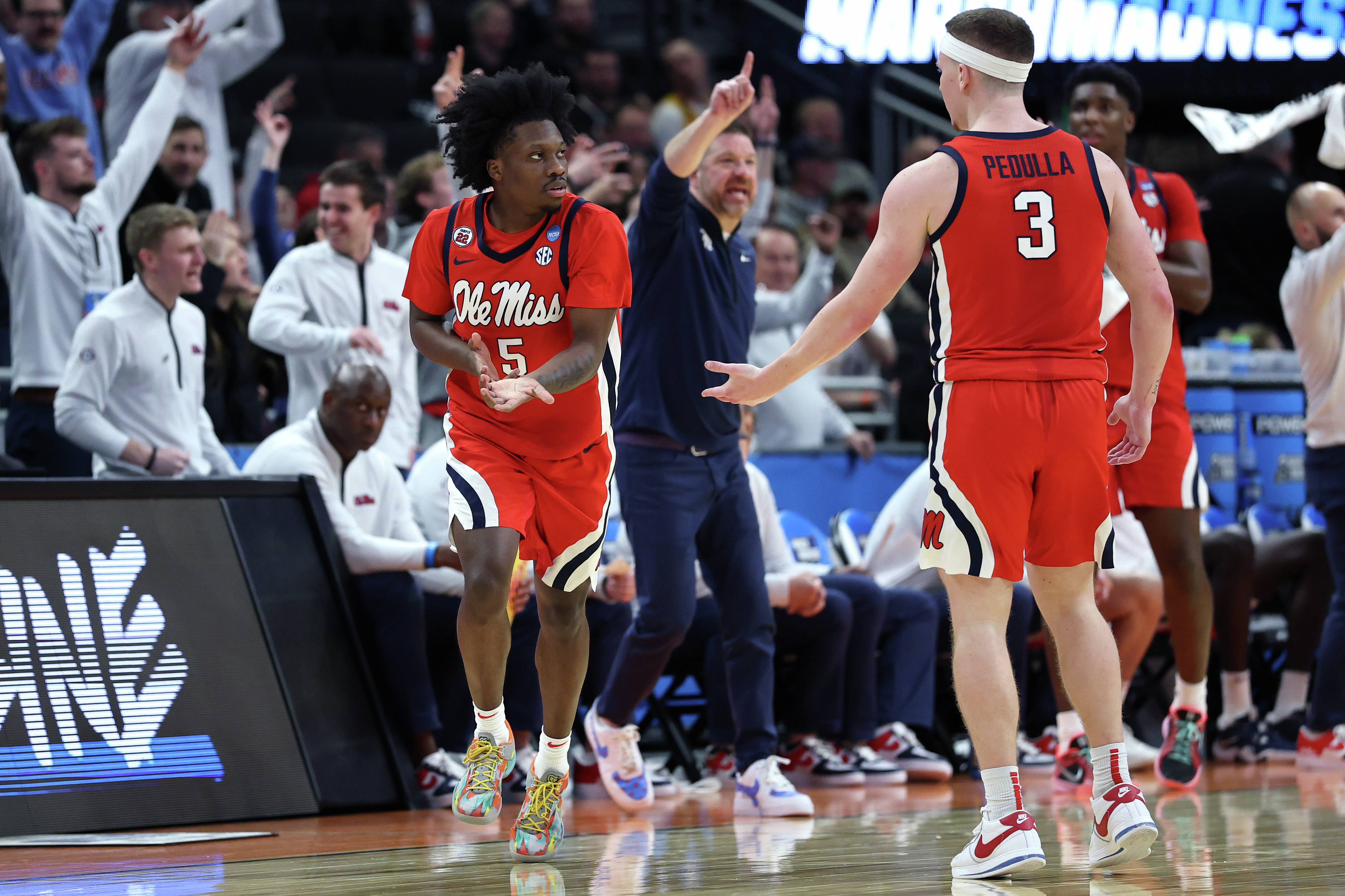 Ole Miss' Jaylen "Juju" Murray Three, Ole Miss in complete control, 73-48