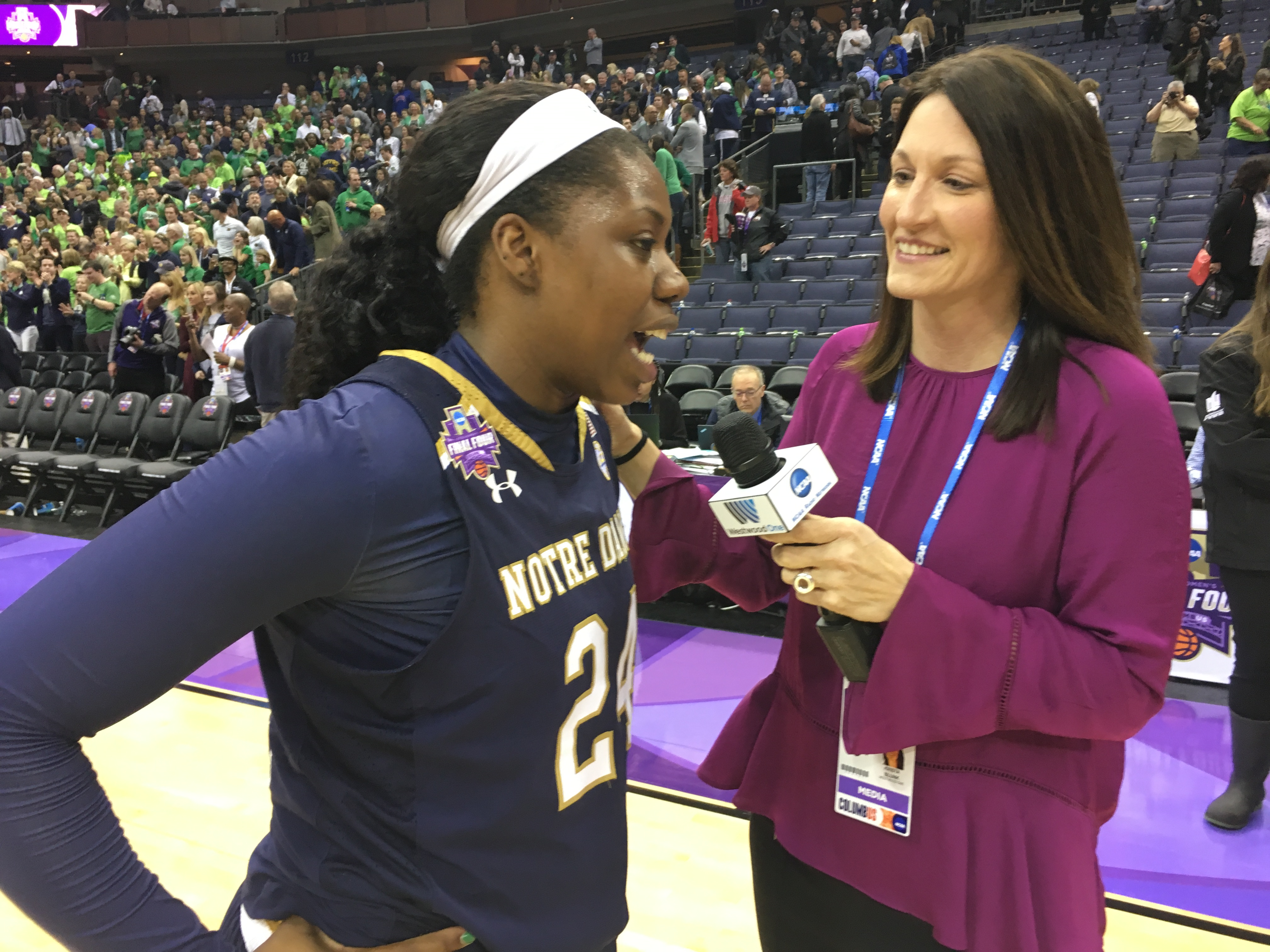 Postgame Interview: Notre Dame's Arike Ogunbowale