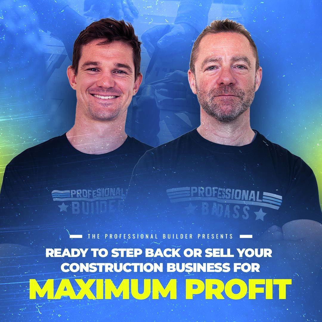 Take the next step to sell your construction business for maximum profit | Marti & Owen break down the exact steps for successfully selling, structuring a team buy-in, or cutting back your hours without sacrificing growth episode artwork
