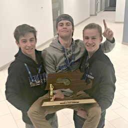 The Dover-Sherborn boys basketball team is  State Champs!
