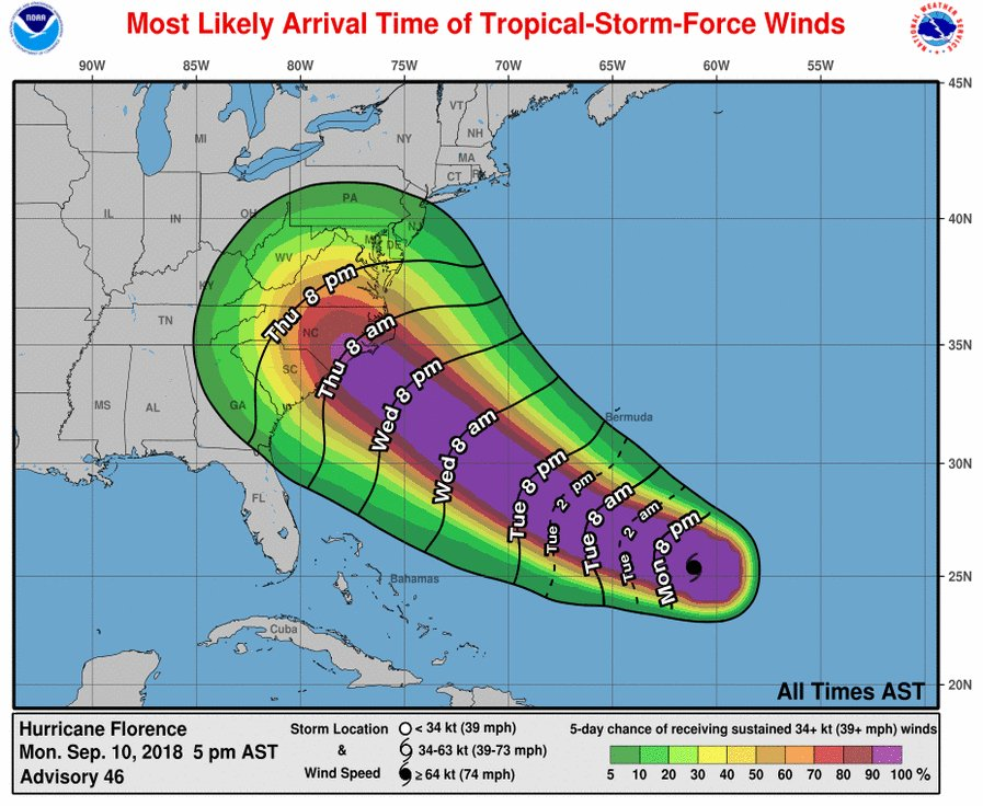 HURRICANE FLORENCE UPDATE - Tuesday Sept. 11 - 8 AM episode artwork