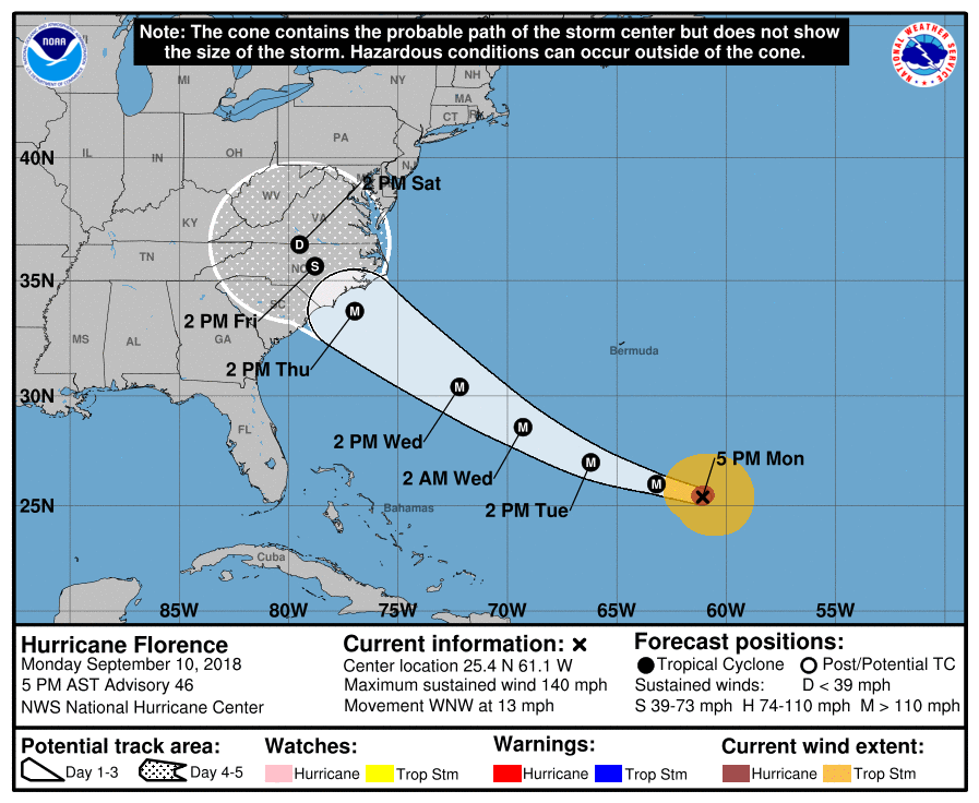 HURRICANE FLORENCE UPDATE Sept 11 - 7AM episode artwork
