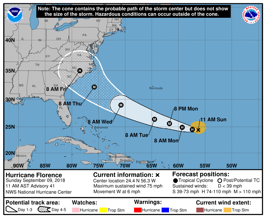 HURRICANE FLORENCE  UPDATE: (Tue., 11 a.m. ET) episode artwork