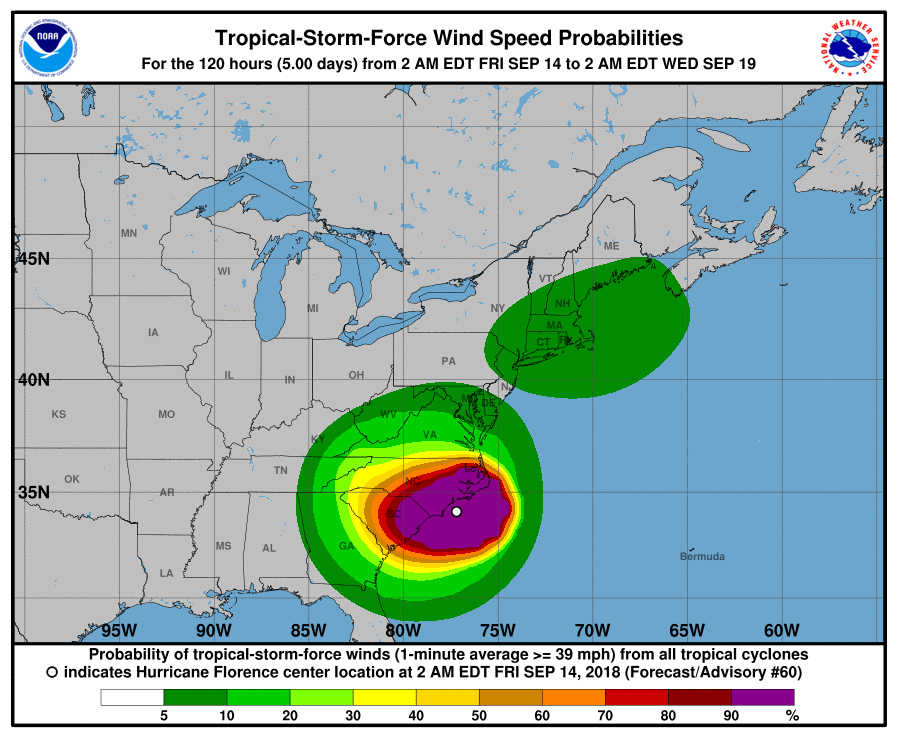 HURRICANE FLORENCE UPDATE - Friday September 14- 7AM - NATIONAL HURRICANE CENTER episode artwork