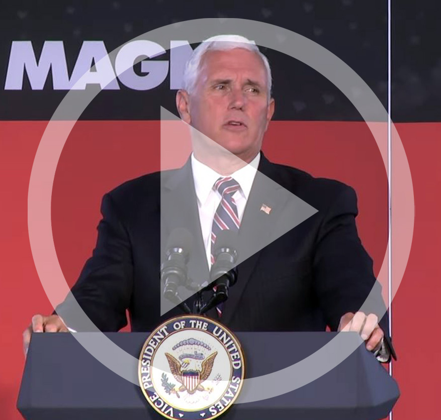 VP Mike Pence calls out local workers, fallen soldier in Lancaster speech
