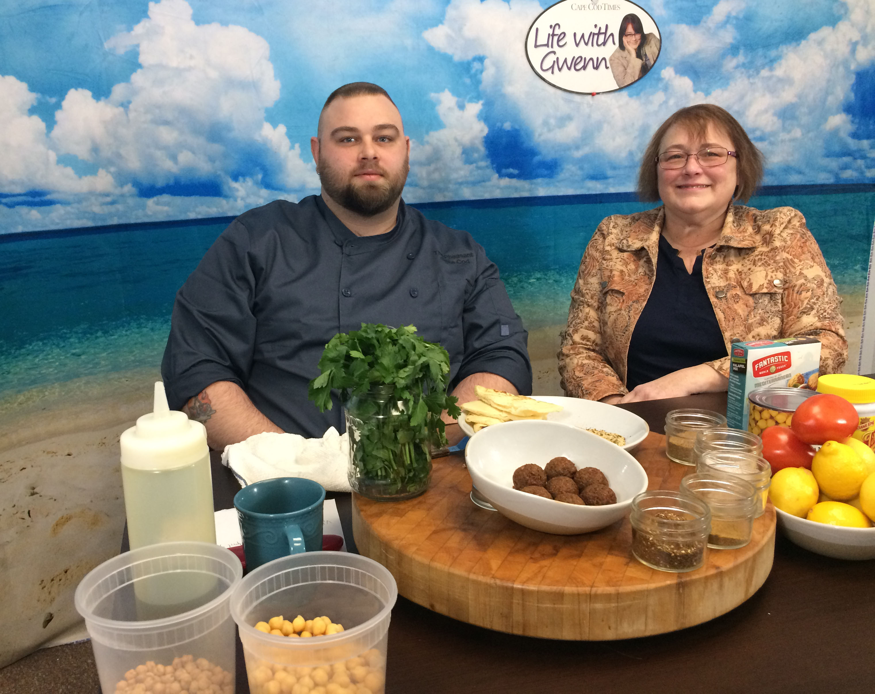 Learning how to make falafels on 'Life with Gwenn' episode artwork