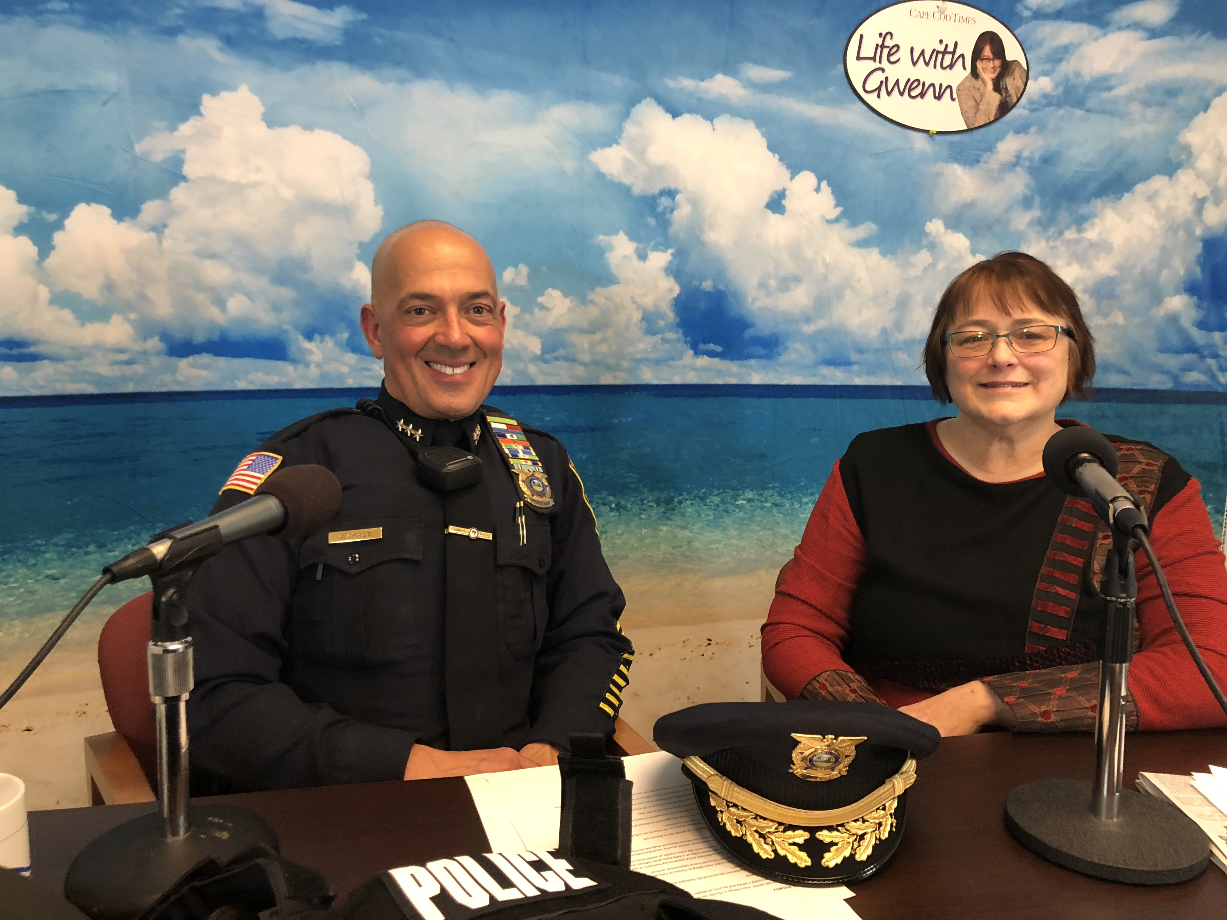 School security discussion with Yarmouth Deputy Chief on 'Life With Gwenn'