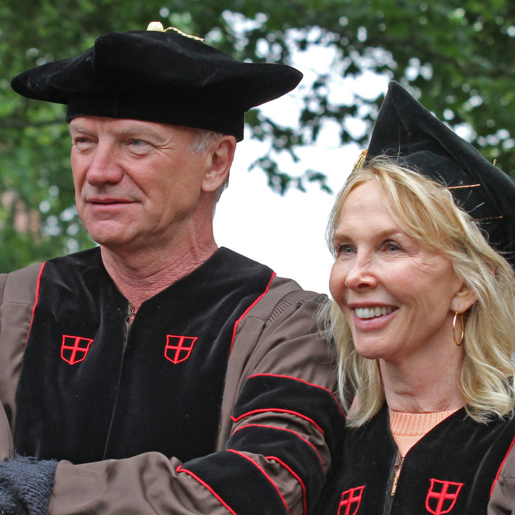 Sting sings at 2018 Brown commencement