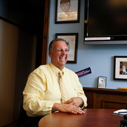 A visit with Don Grebien after landing a huge post-Pawsox win with soccer stadium proposal.