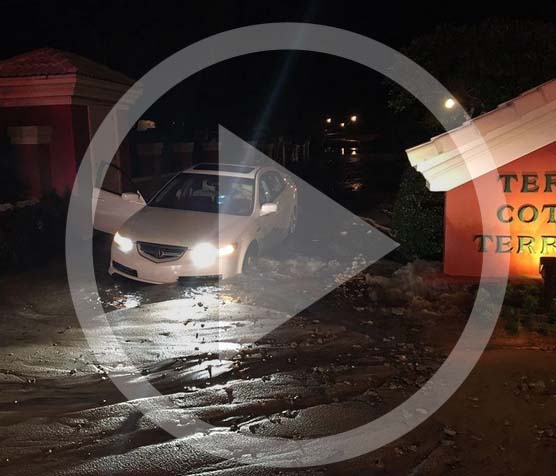 Water main break causes sinkhole in Destin