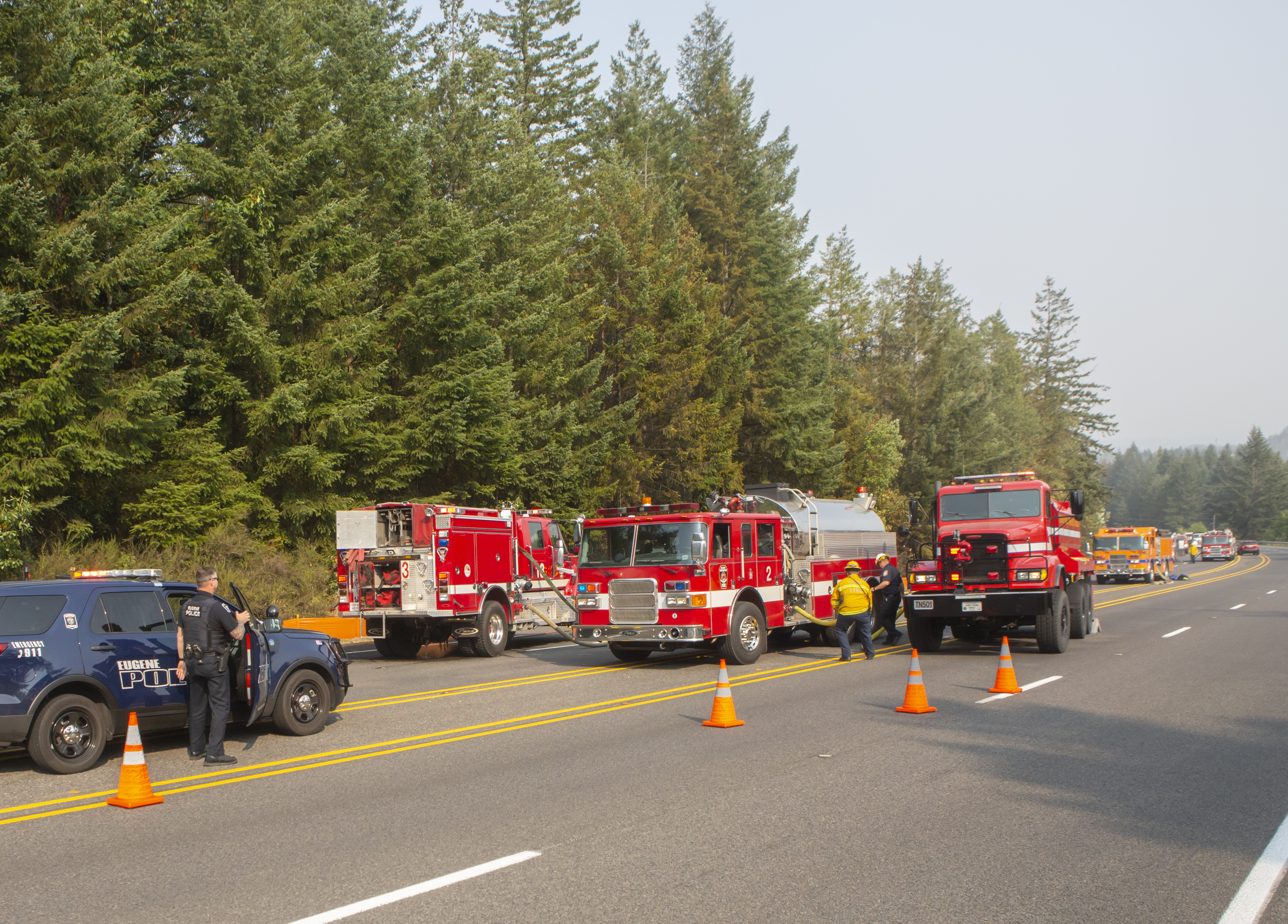 Firefighters discuss the risk of a wildfire in the south Eugene hills episode artwork