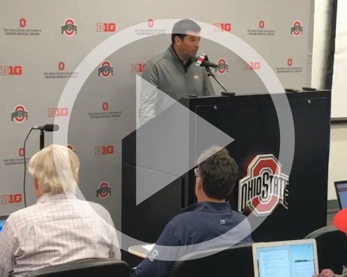 Acting head coach Ryan Day, Greg Schiano address the media