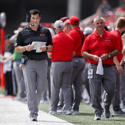 Ryan Day speaks to the media after Ohio State handles Michigan State 34-10