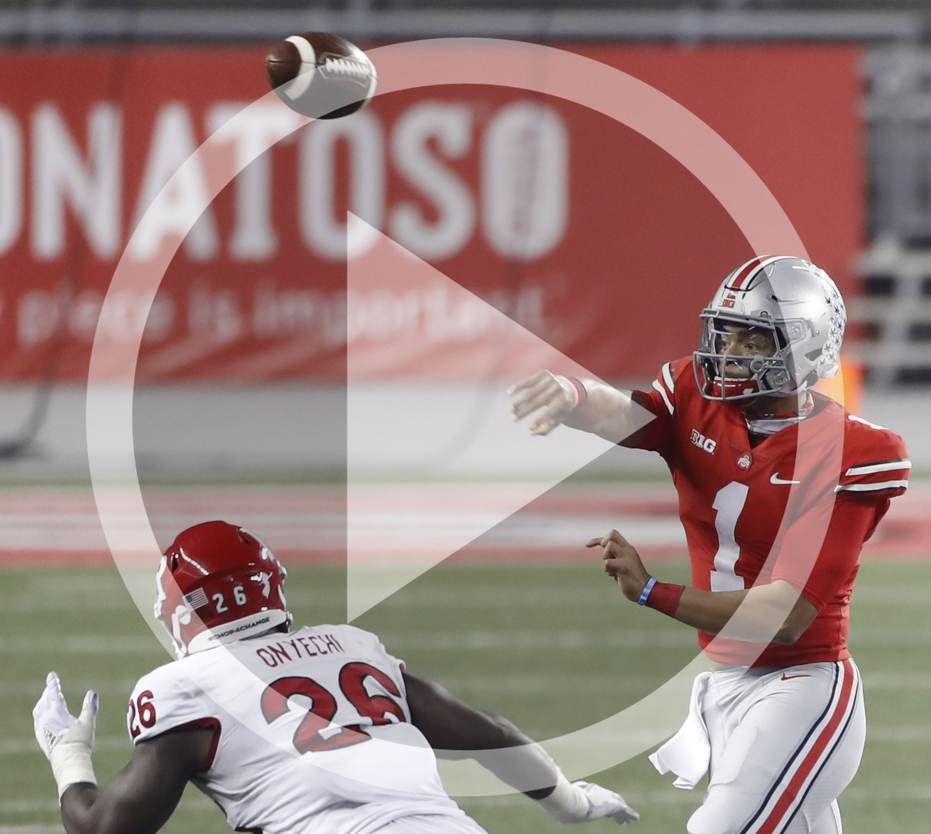 QB Justin Fields discusses the 49-27 victory over Rutgers