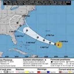 HURRICANE FLORENCE UPDATE ( Tuesday Sept. 11 - 2PM)